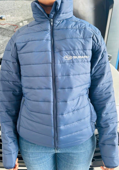 Navy Blue Subaru Puffer Jacket